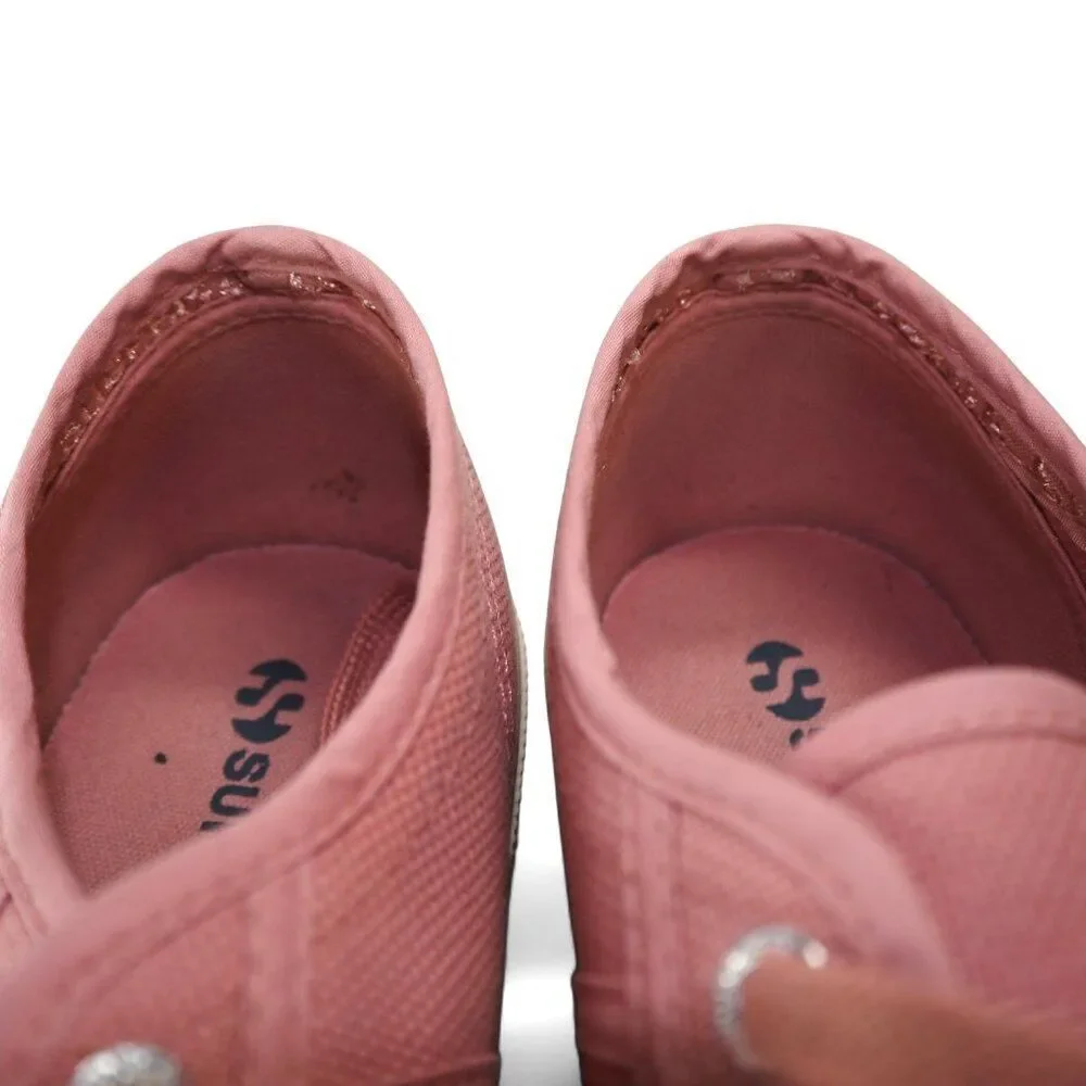 Superga Cotu 2750 Low Casual Sneakers Women's 7 Dusty‎ Rose Pink / Off White